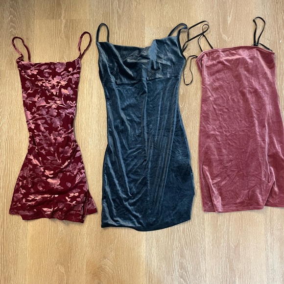 Forever 21 Velvet Dress BUNDLE (3 dresses included!) - Picture 1 of 9